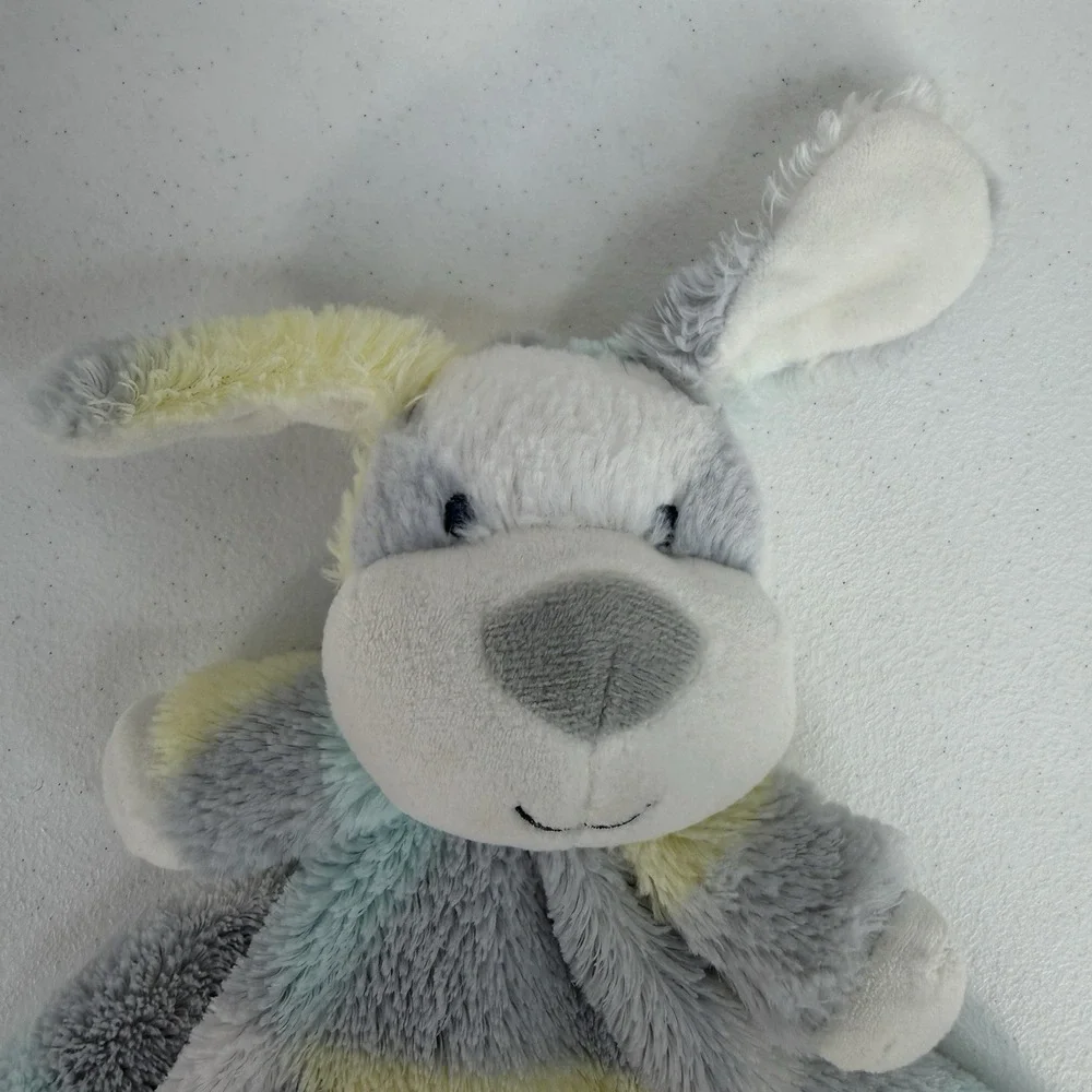 Baby Essentials Dog‎ Lovey Puppy Security Blanket Satin Trim Pastel Snuggle Dog